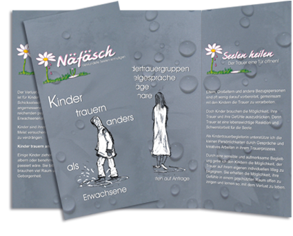 Referenz - Flyer-Gestaltung - Näfäsch Kindertrauerbegleitung