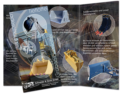 Referenz - Flyer-Gestaltung - Schneider & Hechl GmbH