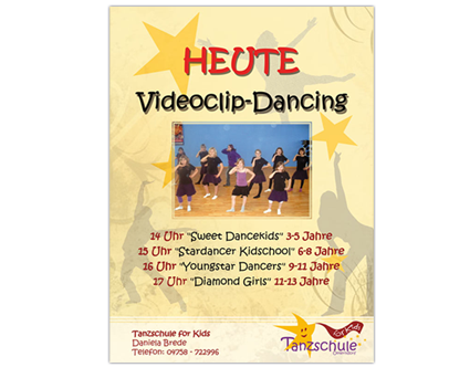 Referenz - Plakat-Gestaltung - Tanzschule for Kids